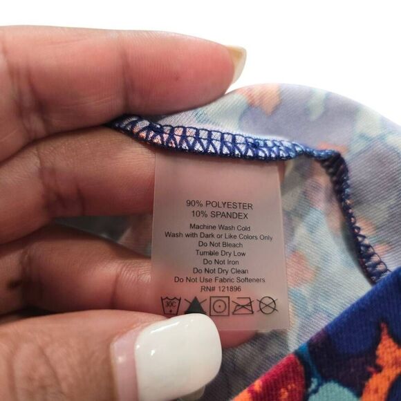 Title Nine A-Line Dream Dress Women's Small Multicolor Circles‎ Preppy Stretch - Picture 5 of 6